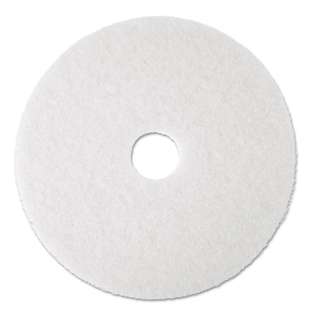3M Low-Speed Super Polishing Floor Pads 4100, 17" Diameter, White, PK5 4100